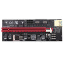 009S Riser Card PCI Express 1X to 16X Extender USB 3.0 PCI-E Adapter Graphics Extension Cable for GPU Miner Mining