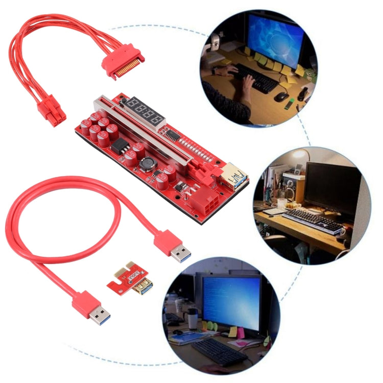 013 Riser Card PCI Express 1X to 16X Extender USB 3.0 PCI-E Adapter Graphics Extension Cable for GPU Miner Mining