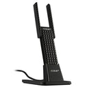 EDUP EP-AC1631 600Mbps Dual Band 11AC USB Wireless Adapter WiFi Network Card with 2 Antennas & Base for Laptop / PC (Black)