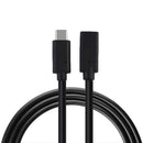 100W 20V 5A USB-C / Type-C Female to USB-C / Type-C Male 4K Ultra-HD Audio and Video Synchronization Data Cable Extension Cable, Cable Length: 30cm (Black)