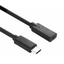 100W 20V 5A USB-C / Type-C Female to USB-C / Type-C Male 4K Ultra-HD Audio and Video Synchronization Data Cable Extension Cable, Cable Length: 30cm (Black)