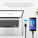 Big Square Male to USB-C / Type-C Male Nylon Weave Power Charge Cable for Lenovo, Cable Length: 1.7m