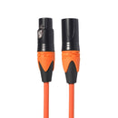 XRL Male to Female Microphone Mixer Audio Cable, Length: 5m (Orange)
