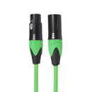 XRL Male to Female Microphone Mixer Audio Cable, Length: 5m (Green)