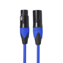 XRL Male to Female Microphone Mixer Audio Cable, Length: 5m (Blue)