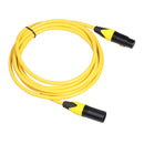 XRL Male to Female Microphone Mixer Audio Cable, Length: 5m (Yellow)