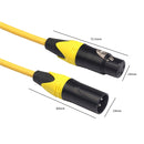 XRL Male to Female Microphone Mixer Audio Cable, Length: 5m (Yellow)