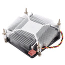 CoolAge 1155-1U DC 12V 2000PRM 30.5cfm Aluminum Heatsink Hydraulic Bearing Cooling Fan CPU Cooling Fan for Intel 1150 1156 1151