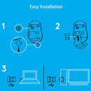 Logitech M330 Wireless Optical Mute Mouse with Micro USB Receiver (Blue)