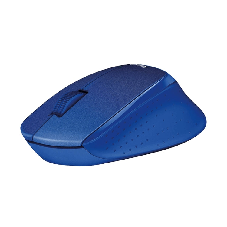 Logitech M330 Wireless Optical Mute Mouse with Micro USB Receiver (Blue)