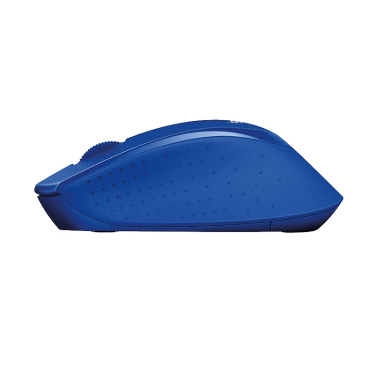 Logitech M330 Wireless Optical Mute Mouse with Micro USB Receiver (Blue)