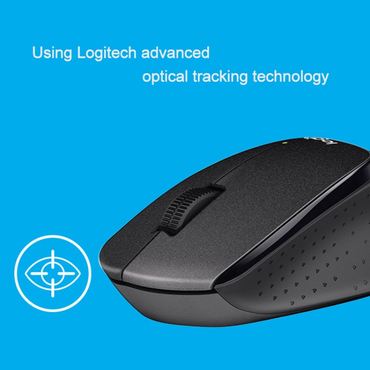 Logitech M330 Wireless Optical Mute Mouse with Micro USB Receiver (Blue)