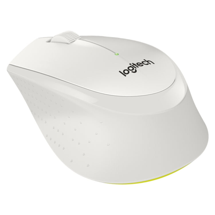 Logitech M330 Wireless Optical Mute Mouse with Micro USB Receiver (White)