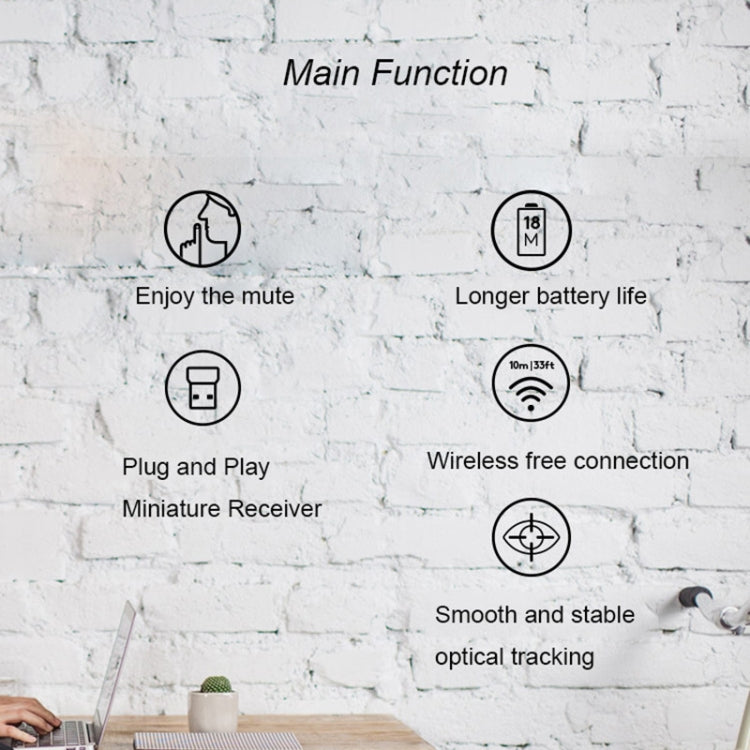 Logitech M330 Wireless Optical Mute Mouse with Micro USB Receiver (White)