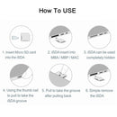 BASEQI Hidden Aluminum Alloy High Speed SD Card Case for Dell XPS 15.6 inch (9560 / 9570) Laptop