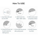 BASEQI 303ASV Hidden Aluminum Alloy SD Card Case for Macbook Pro Retina 13.3 inch Laptops