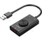 ORICO SC2 Multi-function USB External Driver-free Sound Card with 2 x Headset Ports & 1 x Microphone Port & Volume Adjustment (Black)