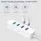Original Xiaomi 4 Ports USB3.0 Hub with Stand-by Power Supply Interface USB Hub Extender Extension Connector Adapter(White)