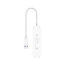 Original Xiaomi 4 Ports USB3.0 Hub with Stand-by Power Supply Interface USB Hub Extender Extension Connector Adapter(White)
