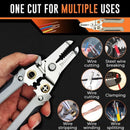 Multi-functional Wire Splitting Pliers Electrician Manual Tool (Grey)