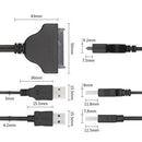 USB 3.0 to SATA 3G USB Easy Drive Cable, Cable Length: 15cm