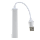 A809 USB 3.0 x 1 + USB 2.0 x 3 to USB 3.0 Multi-function Splitter HUB Adapter (Silver)