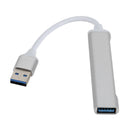 A809 USB 3.0 x 1 + USB 2.0 x 3 to USB 3.0 Multi-function Splitter HUB Adapter (Silver)