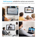 H703 2.0 Mega Pixels Full HD 1080P Drive-free Auto Focus USB Computer Camera with Dual Omnidirectional Noise Reduction Microphone(Black)