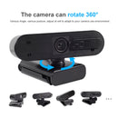 H703 2.0 Mega Pixels Full HD 1080P Drive-free Auto Focus USB Computer Camera with Dual Omnidirectional Noise Reduction Microphone(Black)