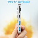 Rocketek For iMac Type-C / USB-C + Dual USB3.0 + SD / TF Multi-function HUB Expansion Dock