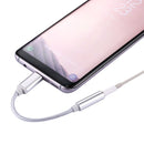 USB-C / Type-C Male to 3.5mm Female Weave Texture Audio Adapter, For Galaxy S8 & S8 + / LG G6 / Huawei P10 & P10 Plus / Oneplus 5 / Xiaomi Mi6 & Max 2 /and other Smartphones, Length: about 10cm(Silver)