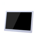 15-inch Digital Photo Frame Electronic Photo Frame Ultra-narrow Side Support 1080P Wall-mounted Advertising Machine(White)