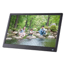 15.6 inch FHD LED Display Digital Photo Frame with Holder & Remote Control, MSTAR V53 Program, Support USB / SD Card Input(Black)