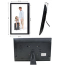 15.6 inch FHD LED Display Digital Photo Frame with Holder & Remote Control, MSTAR V53 Program, Support USB / SD Card Input(Black)