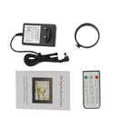 17.0 inch LED Display Digital Photo Frame with Holder / Remote Control, Allwinner Technology, Support USB / SD Card Input / OTG, US/EU/UK Plug(Black)