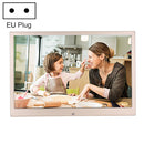 HSD1202 12.1 inch 1280x800 High Resolution Display Digital Photo Frame with Holder and Remote Control, Support SD / MMC / MS Card / USB Port, EU Plug(Gold)