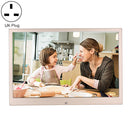 HSD1202 12.1 inch 1280x800 High Resolution Display Digital Photo Frame with Holder and Remote Control, Support SD / MMC / MS Card / USB Port, UK Plug(Gold)