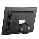 HSD1202 12.1 inch 1280x800 High Resolution Display Digital Photo Frame with Holder and Remote Control, Support SD / MMC / MS Card / USB Port, UK Plug(Black)