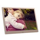 HSD1303 13.3 inch LED 1280x800 High Resolution Display Digital Photo Frame with Holder and Remote Control, Support SD / MMC / MS Card / USB Port, EU Plug(Silver)
