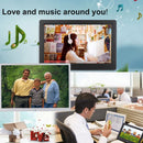 HSD1504 15.4 inch LED 1280x800 High Resolution Display Digital Photo Frame with Holder and Remote Control, Support SD / MMC / MS Card / USB Port, US Plug(Silver)
