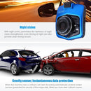 VGA 480P Car Camcorder DVR Driving Recorder Digital Video Camera Voice Recorder with 2.4 inch LCD Screen Display, Support 32GB Micro TF Card & Infrared Night Vision Function(Black + Blue)