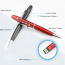 F5 8GB Mini Pen Shape U Disk Recorder MP3 Lossless Player HD Noise Reduction Recorder(Black)