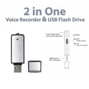 QSSK-858 Portable HD Noise Reduction Digital USB Stick Voice Recorder, Capacity: 4GB(Blue)