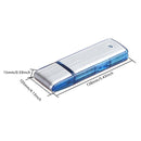 QSSK-858 Portable HD Noise Reduction Digital USB Stick Voice Recorder, Capacity: 8GB(Blue)