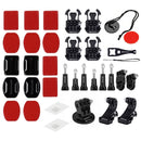 PULUZ 45 in 1 Accessories Ultimate Combo Kits with EVA Case (Chest Strap + Suction Cup Mount + 3-Way Pivot Arms + J-Hook Buckle + Wrist Strap + Helmet Strap + Surface Mounts + Tripod Adapter + Storage ... /3 /2 /1, DJI Osmo Action and Other Action Cameras