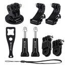 PULUZ 20 in 1 Accessories Combo Kits with EVA Case (Chest Strap + Head Strap + Suction Cup Mount + 3-Way Pivot Arm + J-Hook Buckles + Extendable Monopod + Tripod Adapter + Bobber Hand Grip + Storage B ... /3 /2 /1, DJI Osmo Action and Other Action Cameras