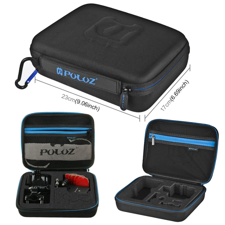 PULUZ 24 in 1 Bike Mount Accessories Combo Kits with EVA Case (Wrist Strap + Helmet Strap + Extension Arm + Quick Release Buckles + Surface Mounts + Adhesive Stickers + Tripod Adapter + Storage Bag + ... /3 /2 /1, DJI Osmo Action and Other Action Cameras