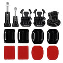 PULUZ 24 in 1 Bike Mount Accessories Combo Kits with EVA Case (Wrist Strap + Helmet Strap + Extension Arm + Quick Release Buckles + Surface Mounts + Adhesive Stickers + Tripod Adapter + Storage Bag + ... /3 /2 /1, DJI Osmo Action and Other Action Cameras