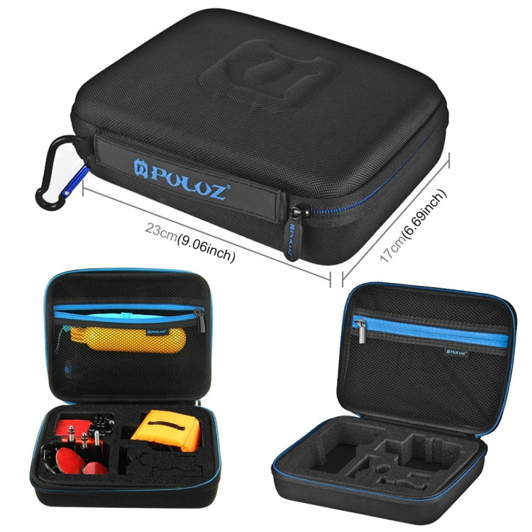 PULUZ 14 in 1 Surfing Accessories Combo Kits with EVA Case (Bobber Hand Grip + Floaty Sponge + Quick Release Buckle + Surf Board Mount + Floating Wrist Strap + Safety Tethers Strap + Storage Bag ) for ... /3 /2 /1, DJI Osmo Action and Other Action Cameras