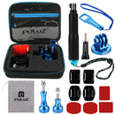 PULUZ 16 in 1 CNC Metal Accessories Combo Kits with EVA Case (Screws + Surface Mounts + Tripod Adapter + Extendable Pole Monopod + Storage Bag + Wrench) for GoPro HERO10 Black / HERO9 Black / HERO8 Bl ... /3 /2 /1, DJI Osmo Action and Other Action Cameras